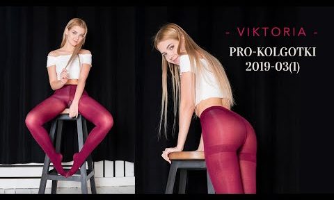 VIKTORIA SOKOLOVA POSING IN PURPLE PANTYHOSE – 2019-03(1)-