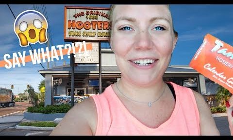 Taking a stumble on Pantyhose at HOOTERS!! | Flight Attendant Vlog-