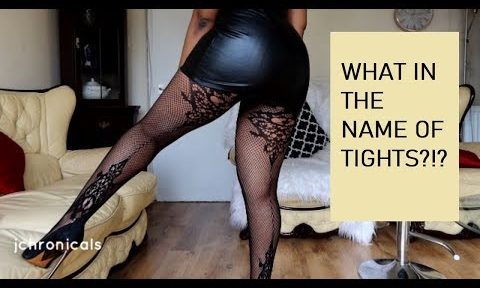 TRY ON + REVIEW | £1 Suspender Pantyhose from WISH, ERRMMM?!?!-