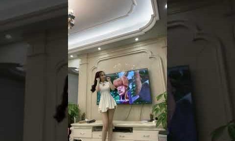 Chinese attractive woman is dancing on webcam with beautyleg in uniform Asian hot babe