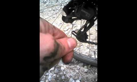 Changing the bike rear derailleur cable- part 2