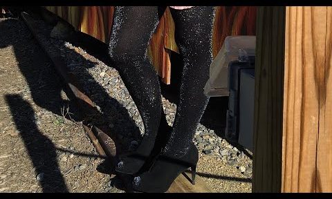 Harley ❤ in Black Sparkle Pantyhose/Tights
