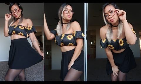 SUMMER LOOK WITH BLACK PANTYHOSE | HOW TO STYLE WITH HOSIERY