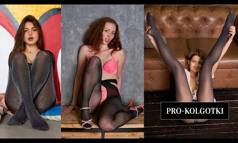 Glitter Lurex Pantyhose for Alice Black, Mira and Viktoria Sokolova – Art Nylon Magazine 2019-12( 2)