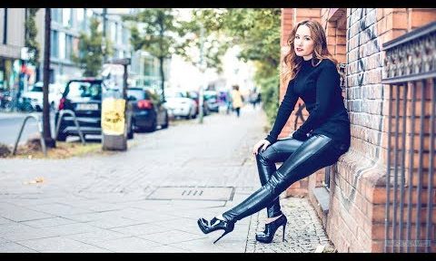 LEATHER LEGGINGS PANTS – Lederleggings, Lederhose & Christian Louboutin Heels