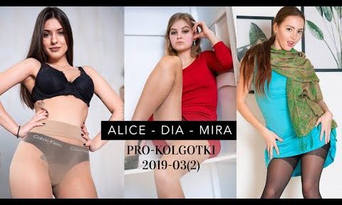 Pantyhose Girls Mira, Alice Black and Dia 2019-03( 2)