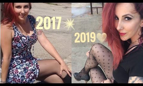 Rachel then and now In Black Pantyhose