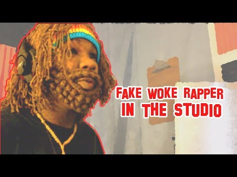 Phony Woke Rapper In The Studio