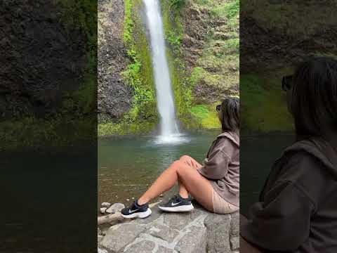 Checking out waterfalls in Washington